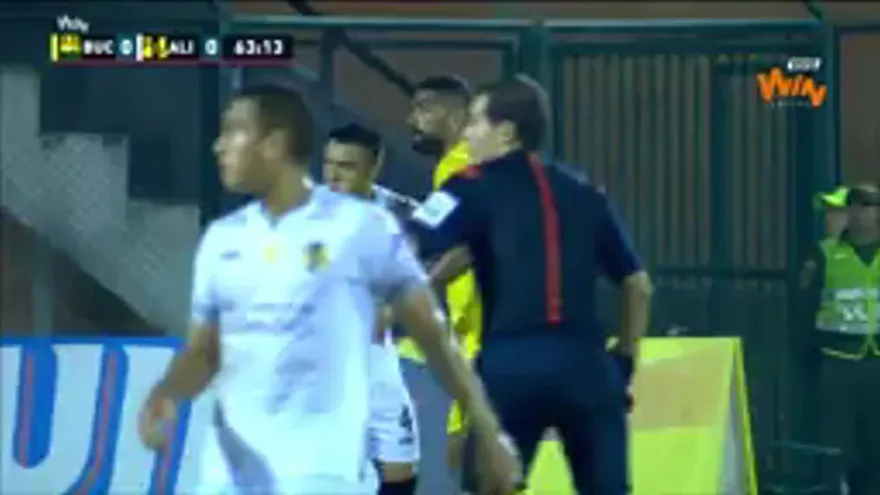 Gabriel Gómez y su primer gol con la camiseta de Atlético Bucaramanga