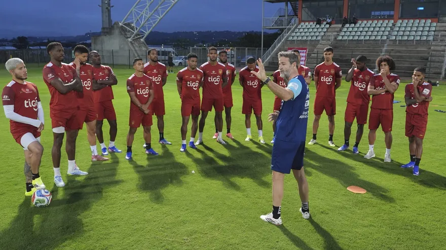 Entrenamiento de la selección de Panamá en Durban