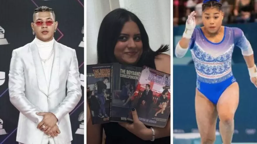 Boza, Mayra De Gracia y la gimnasta Hillary Heron