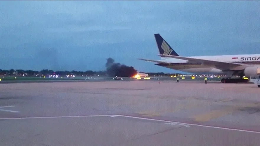 Incendio en avión de Singapore Airlines