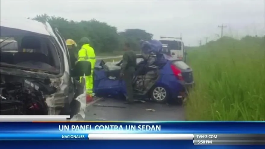 Colisión en Antón termina entre muertos y heridos