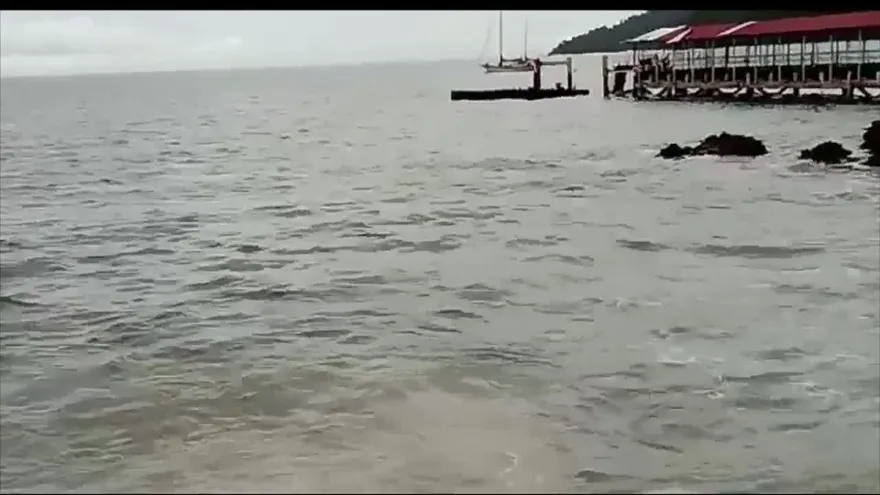 Se desprende el  muelle de Taboga