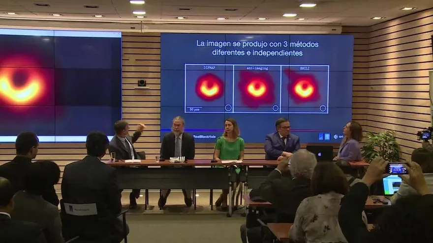 Científicos publican la primera imagen de un agujero negro