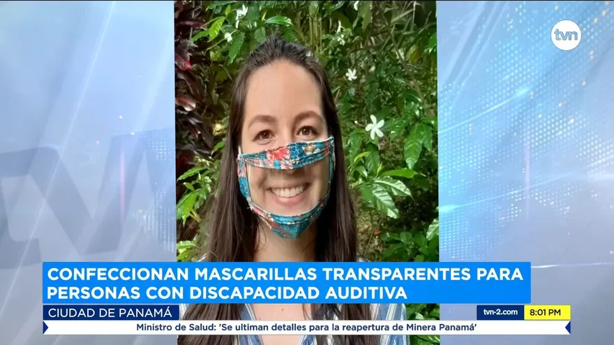 Confeccionan mascarillas transparentes para personas con discapacidad auditiva