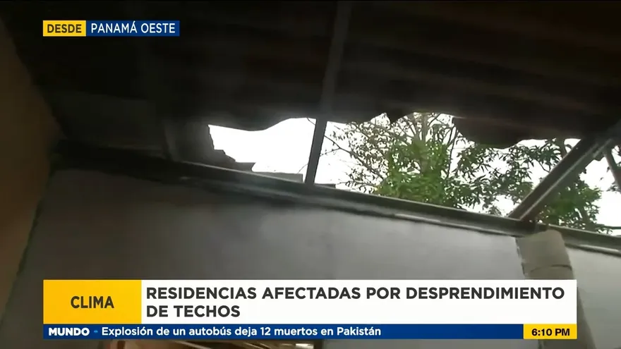 Residencias afectadas en Panamá Oeste