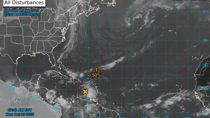 Un aviso de vigilancia ante la posible formación de una depresión tropical en el mar Caribe, que podría influir de manera indirecta en las condiciones atmosféricas del país, emitió este lunes 20 de octubre el Instituto de Meteorología e Hidrología (Imhpa).