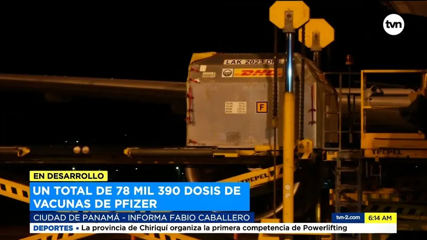 Llega nuevo embarque de vacunas de Pfizer/BioNtech