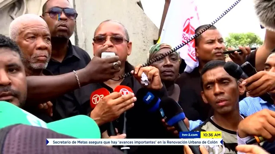 Manifestación llega a ciudad de Colón