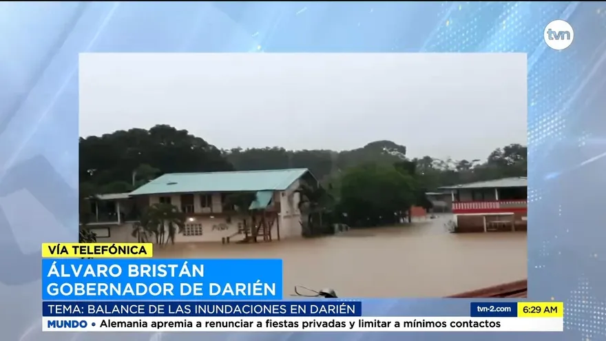 Lluvias causan inundaciones en Darién