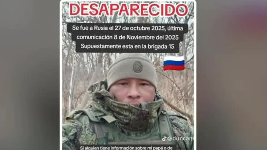 Javier Duncan, reclutado en la guerra entre Rusia y Ucrania