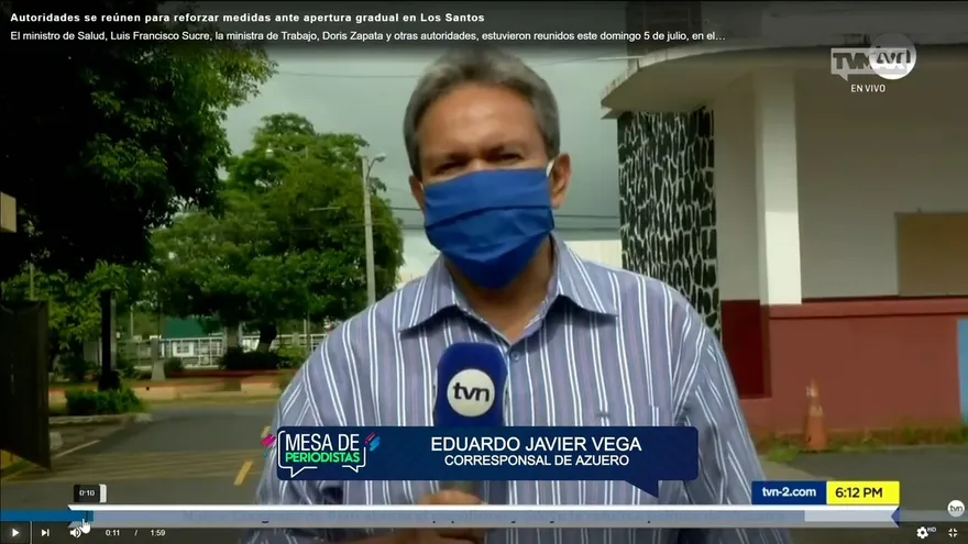 Mesa de periodistas - Entrevista a Eduardo Javier Vega, Periodista de TVN Noticias