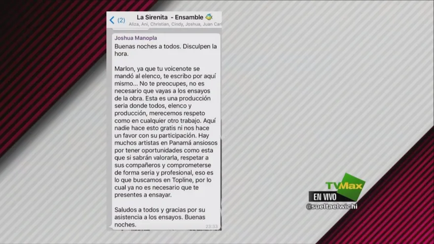 Polo Polo de "A todo o Nada" fue despedido de una obra de teatro