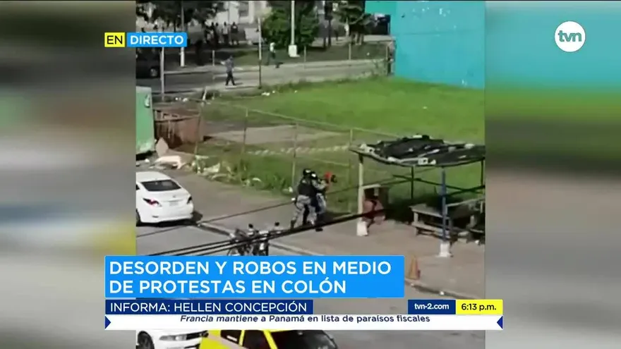 Caos en Colón en protesta por empleos