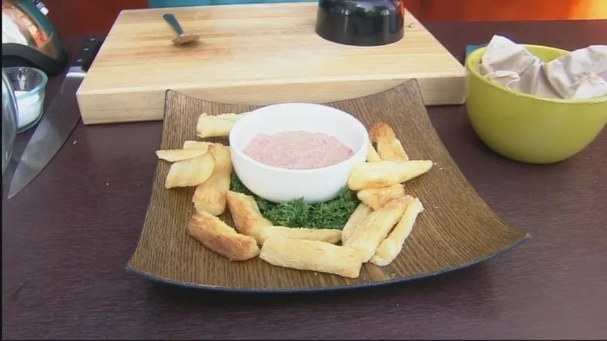 Salsa de Chorizo con Yuca