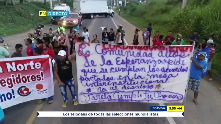 Residentes de una comunidad en Panamá Norte cierran vías