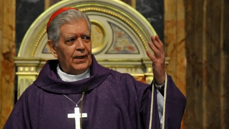El cardenal venezolano Jorge Urosa Savino, arzobispo "emérito" de Caracas y crítico del gobierno de su país