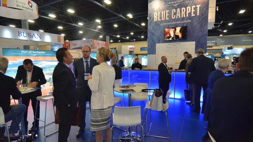 Imagen de archivo de un sector de la Feria Internacional de Cruceros en Miami Beach, Florida (EEUU)