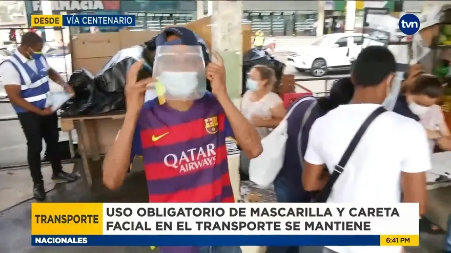 Uso de pantallas faciales en el transporte se mantendrá