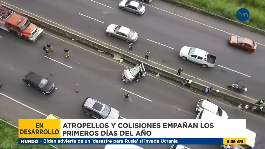 Atropellos y colisiones empañan los primeros días del año