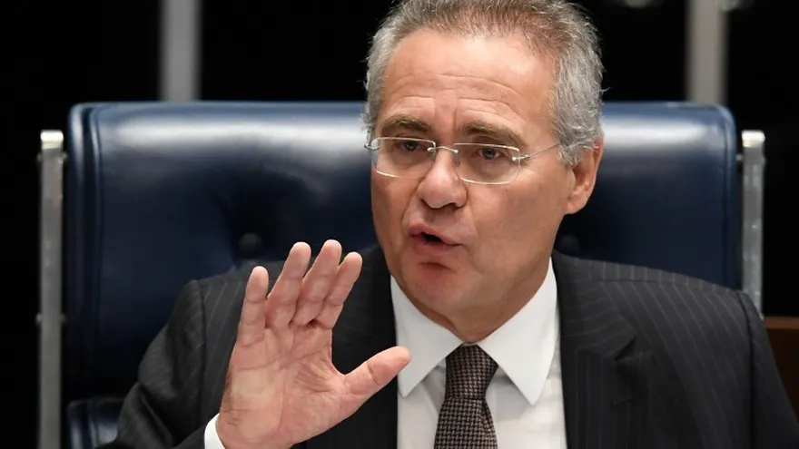 Renan Calheiros, presidente del senado brasileño acaba se ser apartado por  la Corte Suprema.