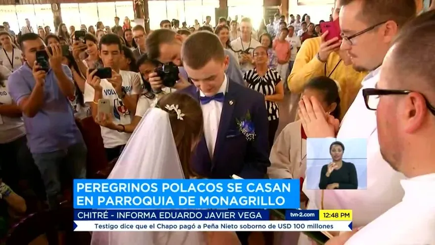 Pareja de peregrinos polacos se casan en prejornada de la  JMJ