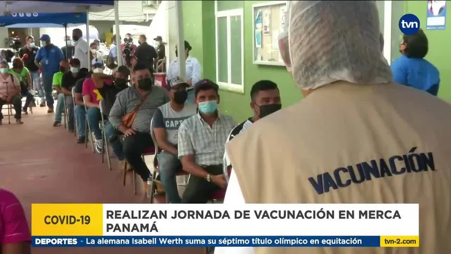 Realizan jornada de vacunación en Merca Panamá
