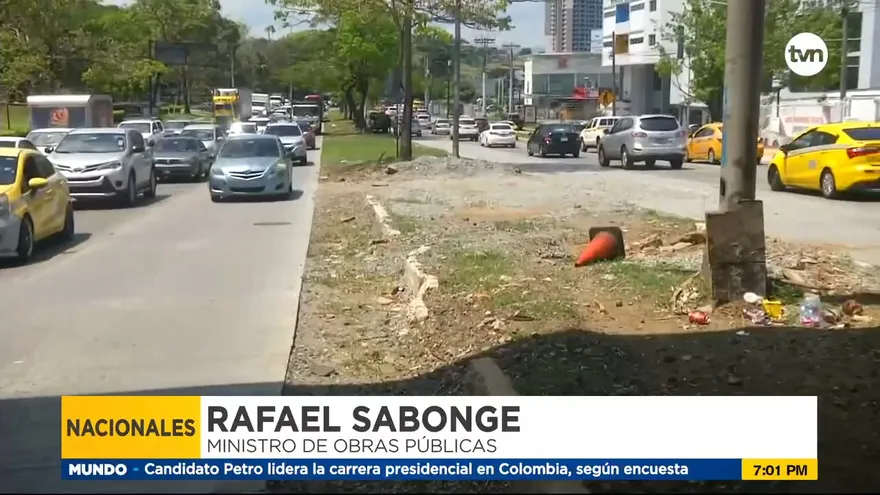 TVN Noticias verifica los trabajos en la vía Ricardo J. Alfaro