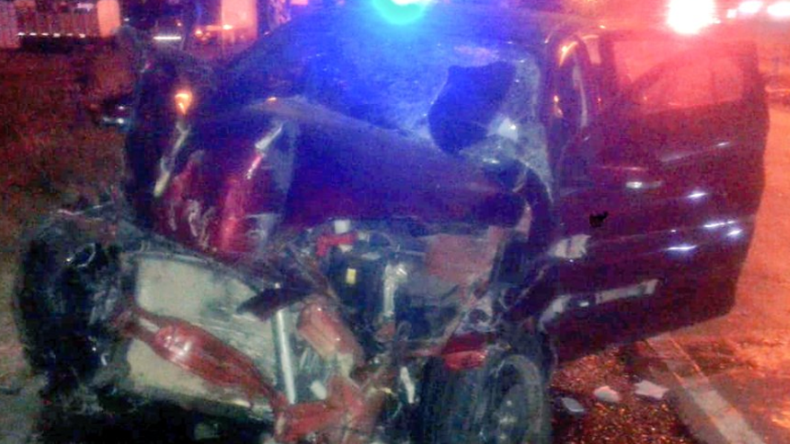 La colisión deja dos heridos