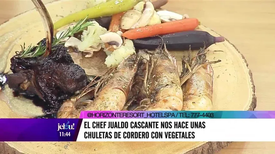 El chef Jualdo Cascantte nos hace unas chuletas de cordero con vegetales
