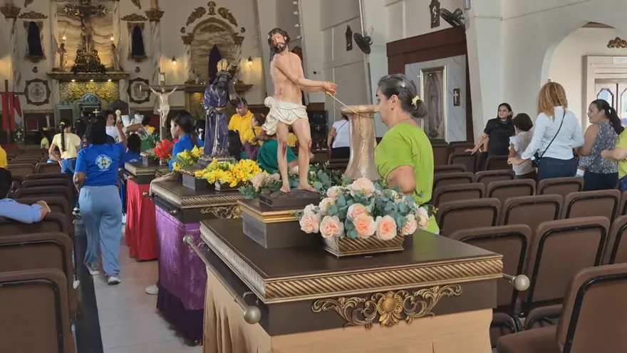 Más de 50 niños participan en procesión infantil de Lunes Santo en La Chorrera