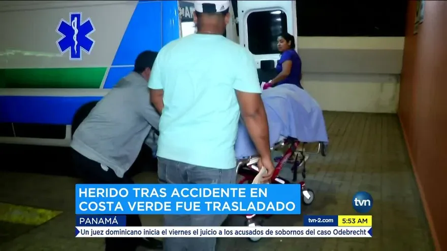 Trasladan al Santo Tomás a herido en accidente en Costa Verde