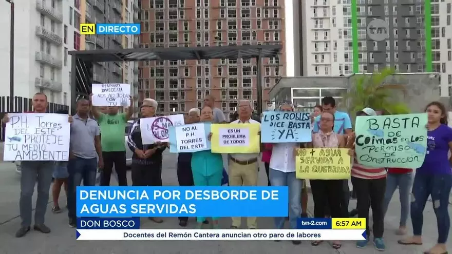Vecinos en Don Bosco se quejan por las aguas servidas