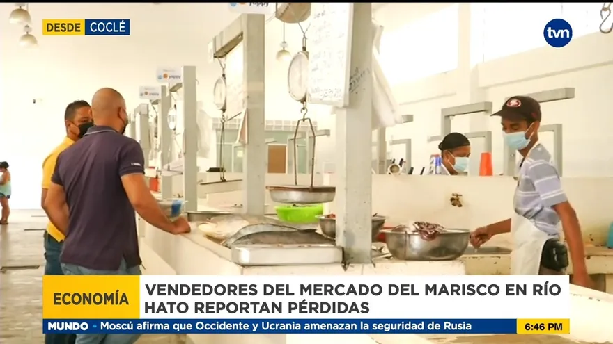 Pérdidas en el mercado del marisco de Coclé
