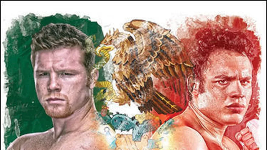 Poster de la pelea Saúl 'Canelo' Álvarez vs. Julio César Chávez Jr.