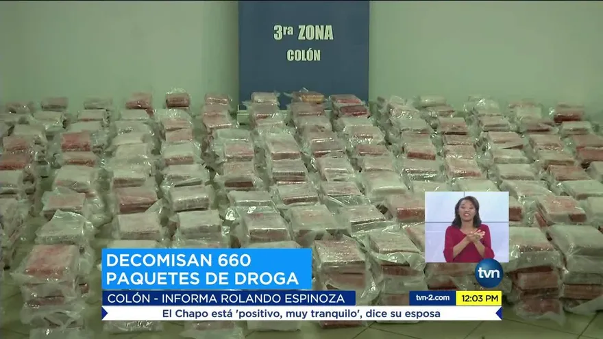 Decomisan cientos de paquetes de droga en Colón