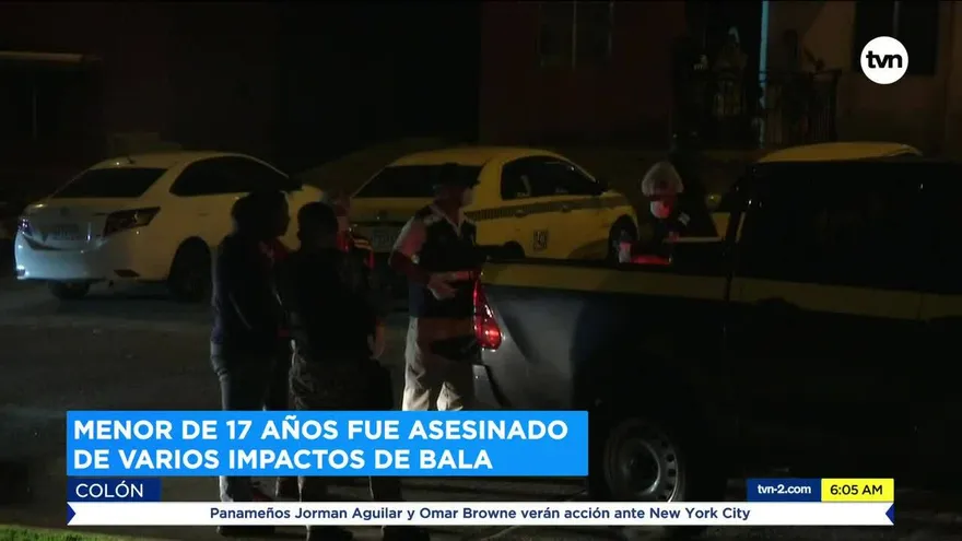 Menor de edad asesinado en Colón