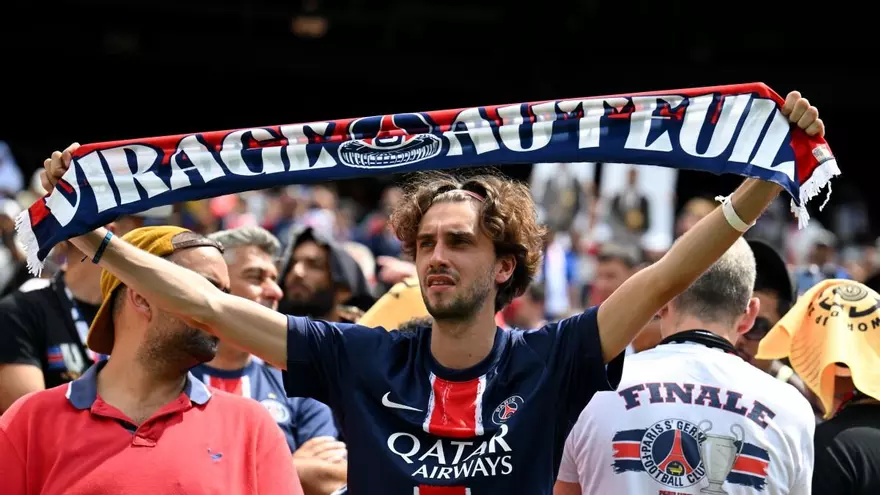 Aficionado del PSG en la final del Mundial de Clubes
