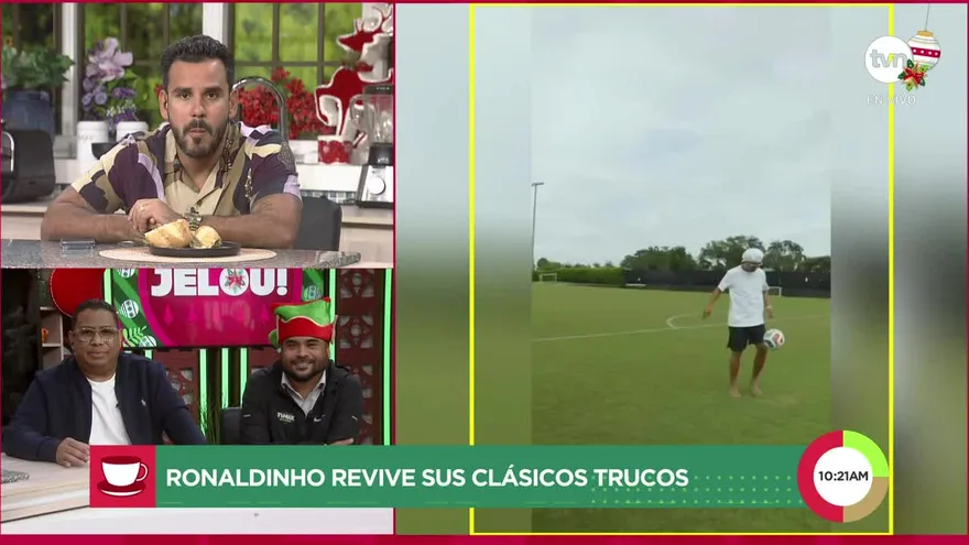 Ronaldinho revive sus clásicos trucos