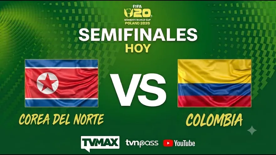 COREA DEL NORTE 🇰🇵 VS 🇨🇴 COLOMBIA | SEMIFINALES  | W20 POLAND 2026 | TVMAX