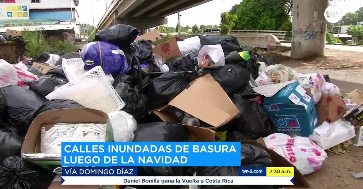 Calles llenas de basura tras celebración de la Navidad - Nacionales ...