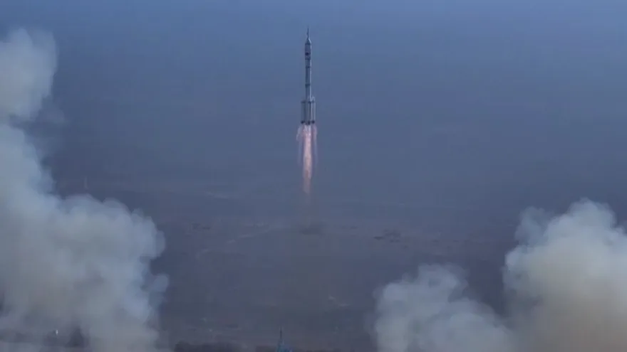 Cohete lanzado por China al espacio.