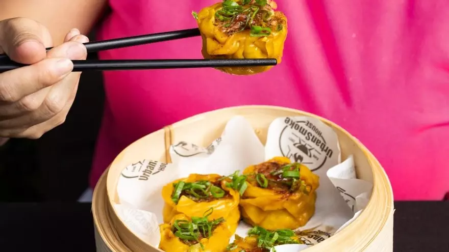 Muestra de siu mai al estilo panameño