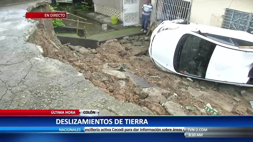 Deslizamientos de tierras en Colón