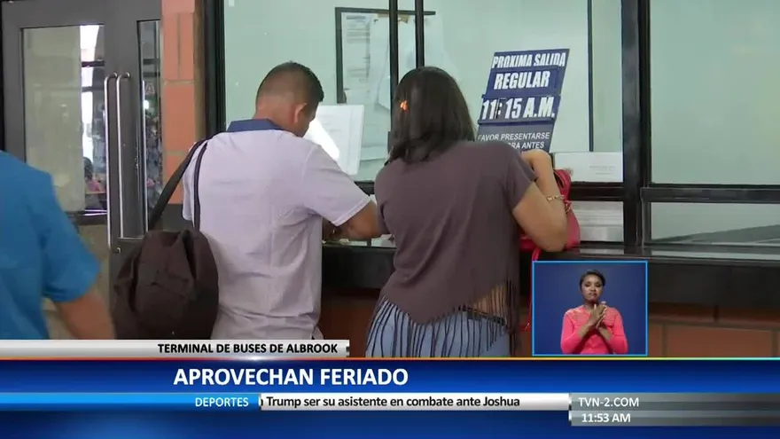 Panameños viajan al interior por días feriados