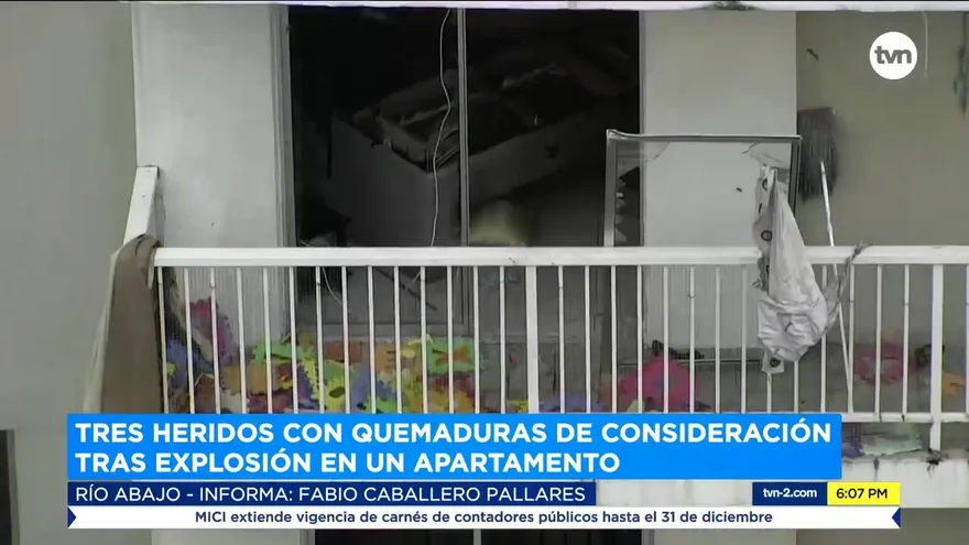 Tres heridos con quemaduras de consideración tras explosión