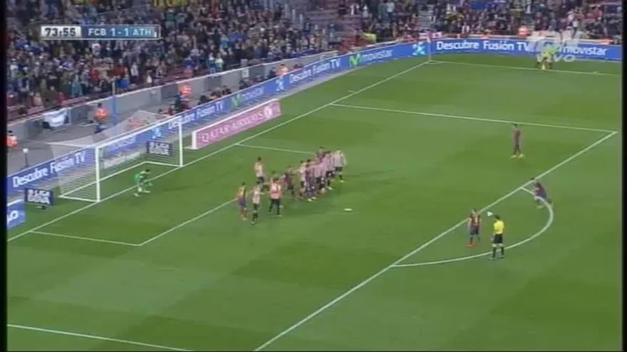 Gran Gol de Messi - Barcelona 2-1 Athletic Bilbao