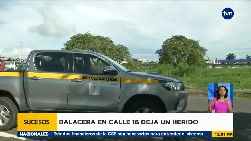 Balacera deja un herido en Colón