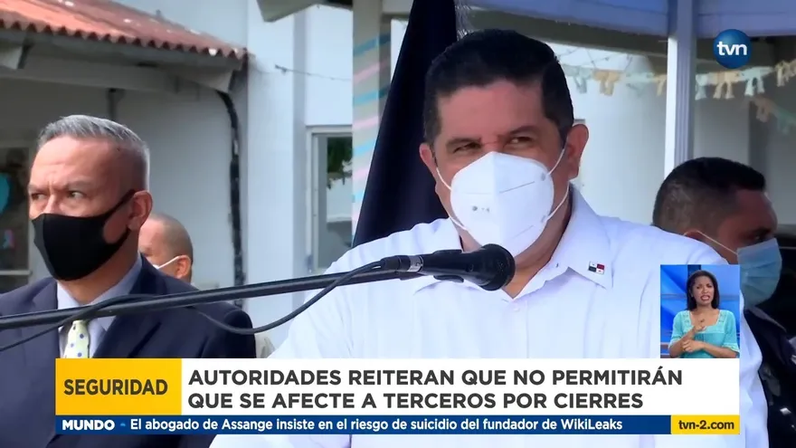 Ministro de Seguridad reacciona a protestas en Colón