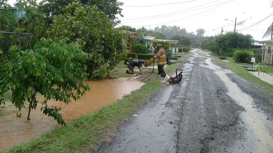 Dos viviendas afectadas por inundaciones en Los Santos