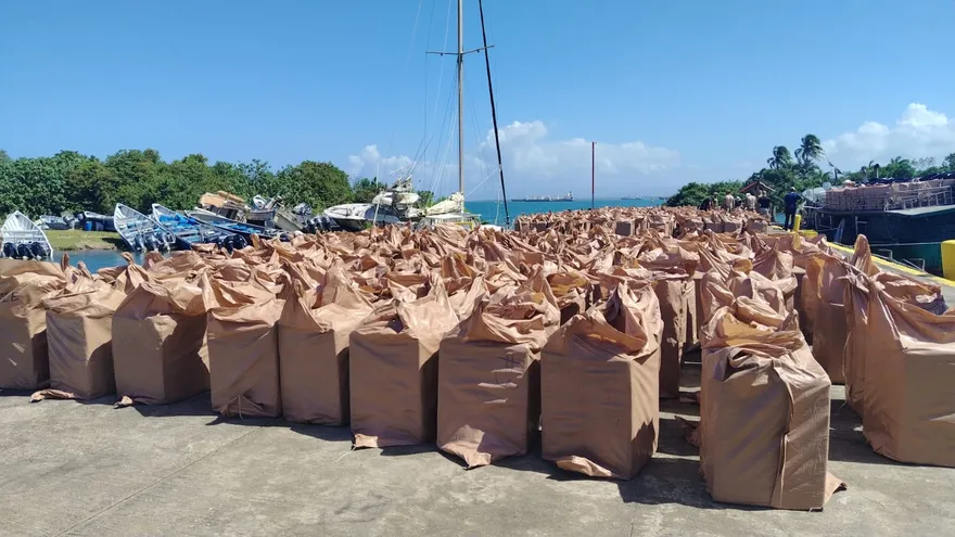 Mercancia de contrabando decomisada en Colón